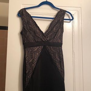 Black bodycon dress